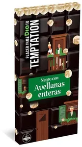 Chocolate negro con avellanas