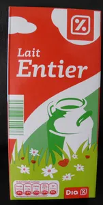 Lait entier Dia