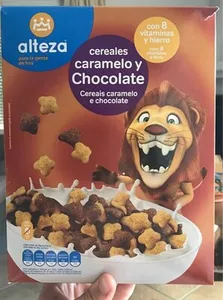 Cereales caramelo y Chocolate