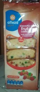 Bizcocho con frutas confitadas