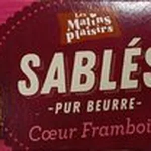 Sablés cœur framboise