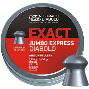 JSB Match Diabolo JSB Exact Jumbo Express 5,52mm 0,930g - 500st