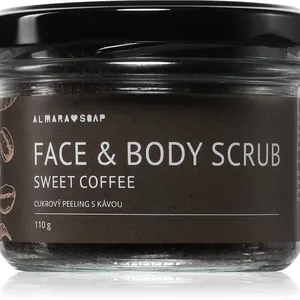Almara Soap Scub Allo Zucchero Per Corpo E Viso Con Profumazione Sweet Coffee 110 G