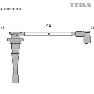 Tändkabelsats TESLA T985B