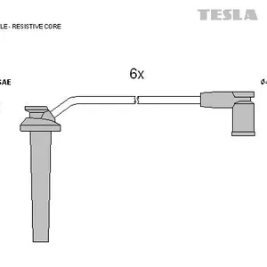 Tändkabelsats TESLA T573G
