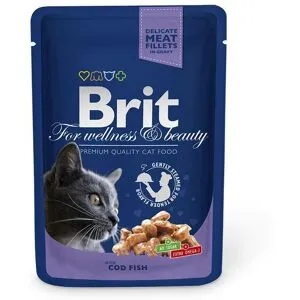 Brit Premium Portionspåsar Med Torsk För Katter