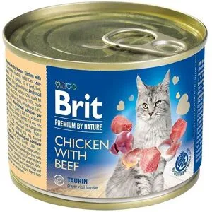 Brit Premium By Nature Cat Chicken With Beef 200 G