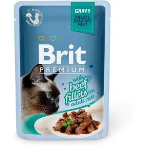 Brit Premium Pouches Fillets In Gravy With Beef