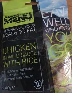 Chicken in wild sauce with rice