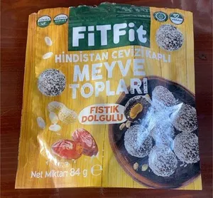 Hindistan cevizi kaplı meyve topları