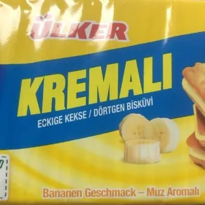 Kekse mit Bananen Geschmack