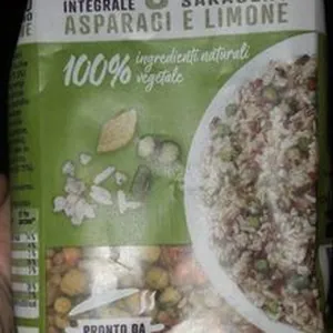 Riso integrale e grano saraceno asparagi e limone