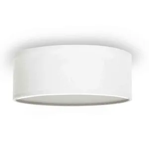 Taklampa Textil Ø30cm Vit