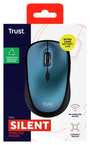TRUST YVI+ WIRELESS MOUSE ECO BLUE