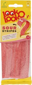 Look O Look Sour Strawberry Stripes 90g