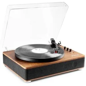 Fenton RP162 hifi retro skivspelare med Bluetooth och högtalare - Brun