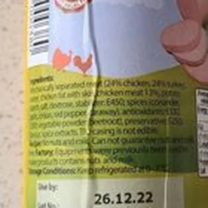 Mechanically separate meat