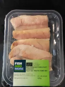 Biologische forelfilet gerookt