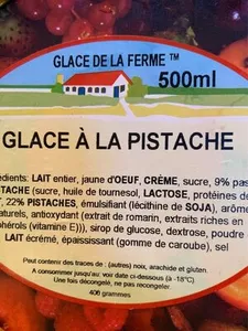 Glace à la pistache