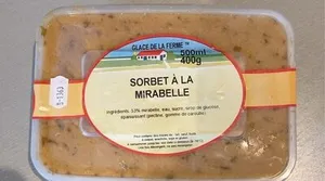 Sorbet à la mirabelle