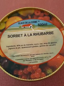 Sorbet à la rhubarbe