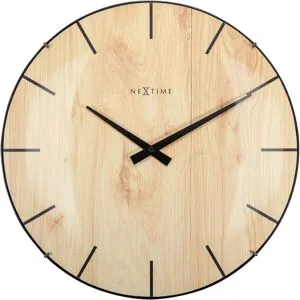 NeXtime Edge Wood Dome väggklocka 3249