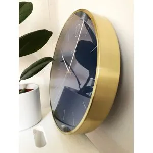 NeXtime Essential Gold väggklocka 3252BL