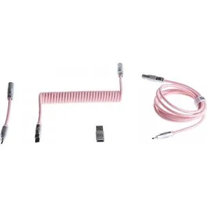 Wooting Coiled Usb-C Kabel - Blossom Pink