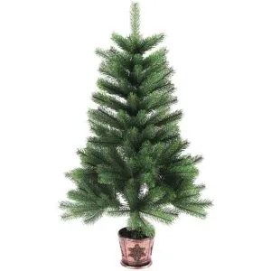 vidaXL Plastgran verklighetstrogna barr 90 cm grön