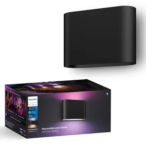 Philips Hue: Dymera Vägglampa inom- och utomhus White and Color Ambiance Svart