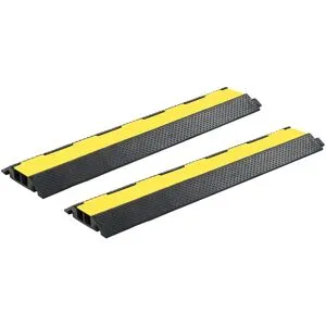 vidaXL Kabelskydd 2 st 2 kanaler gummi 101,5 cm