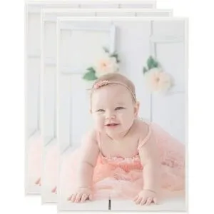 vidaXL Fotoramar 3 st för vägg eller bord silver 70x90 cm MDF