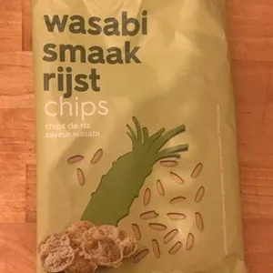 Wasabi smaak rijst chips