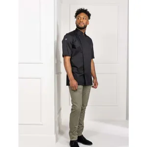 Le Nouveau Chef Melvin kockjacka ; Storlek XS; Svart