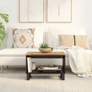 vidaXL Soffbord 60x50x40 cm massivt återvunnet trä