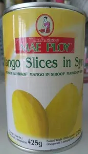 Mango slices in syrup