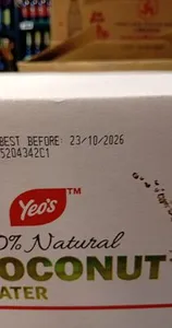 330ml yeo's coconut water 100% natural