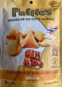 Snacks de riz cuits au four