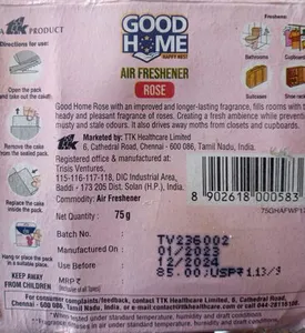 Good Home Air Freshner Rose