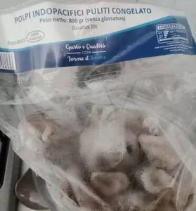 polpi indopacifici puliti congelati