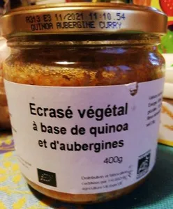 Écrasé végétal à base de quinoa et d'aubergines