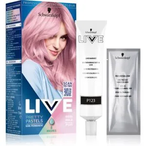 Schwarzkopf LIVE Ultra Brights or Pastel semi-permanent hårfärg Skugga 123 Rose Gold 1 st.
