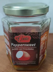 Peppersweet gefüllt mit Frischkäse