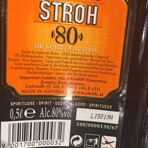 STROH ORIGINAL AUSTRIA INLÄNDER RUM 80