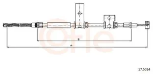 COFLE 17.5014 Handbromsvajer