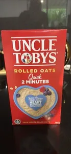 UNCLE TOBYS ROLLED OATS Quick 2 Minutes