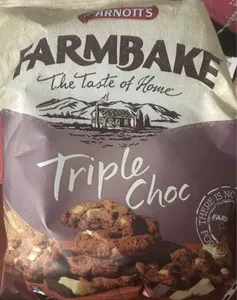 Arnotts Farmbake Cookies Triple Chocolate