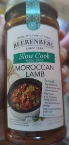 Slow Cook Meal Base Moroccan Lamb
