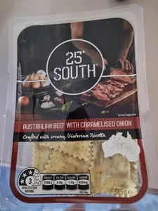 Australian beef with caramelised onion filling