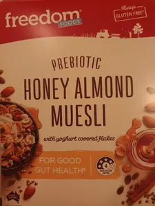 prebiotic honey almond museli